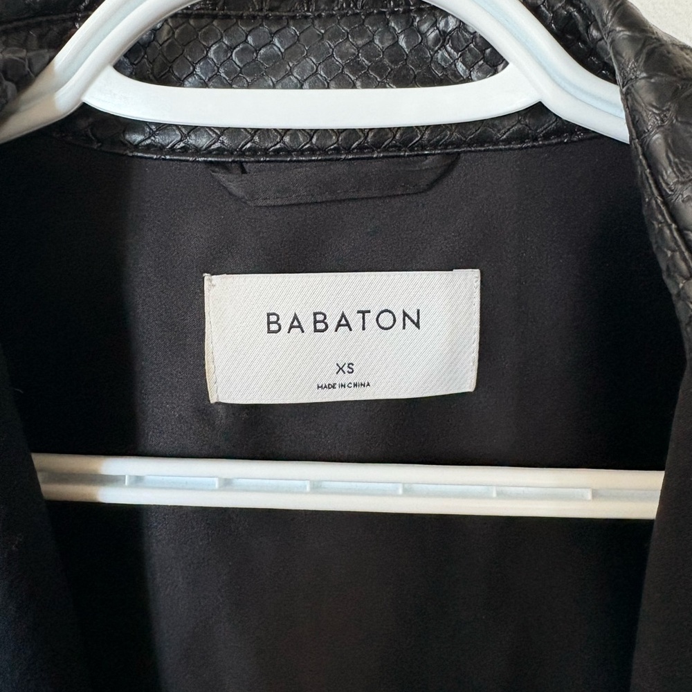 Babaton leather jacket - Picture 3 of 7